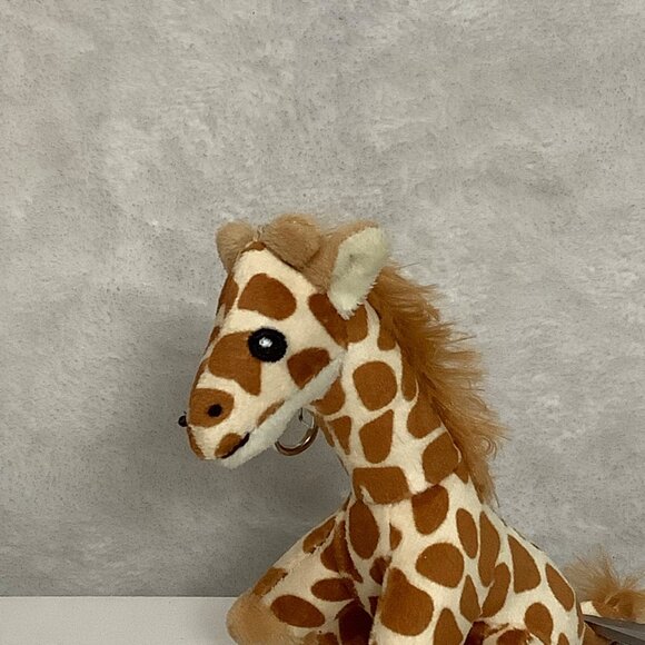 Wildlife Artists Plush Giraffe Keychain 6 Inch Stuffed Animal Backpack - Picture 2 of 8
